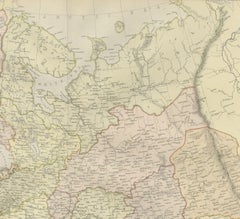 Carte ancienne de Russie en Europe, 1882