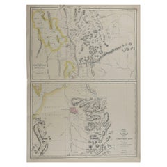 Original Antique Map of Salt Lake City, Utah, 1861