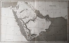 Original Antique Map of Saudi Arabia, Arrowsmith, 1820