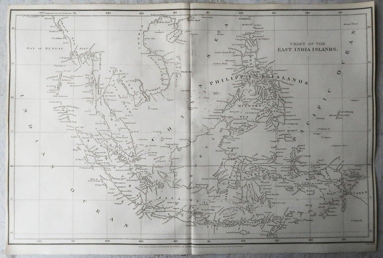 Original Antique Map of South East Asia, Arrowsmith, 1820 For Sale at