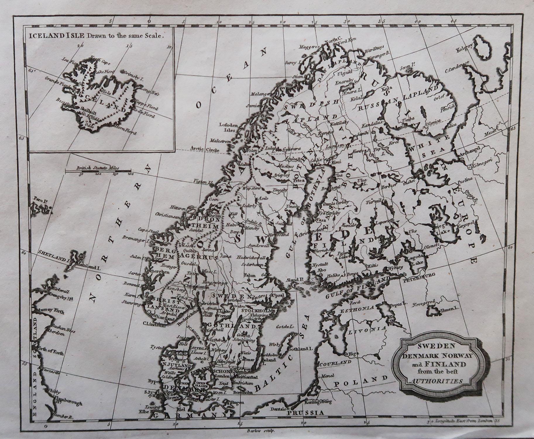 Great map of Sweden

Copper-plate engraving by Barlow

Published by Brightly & Kinnersly, Bungay, Suffolk. 1806

Unframed.

 