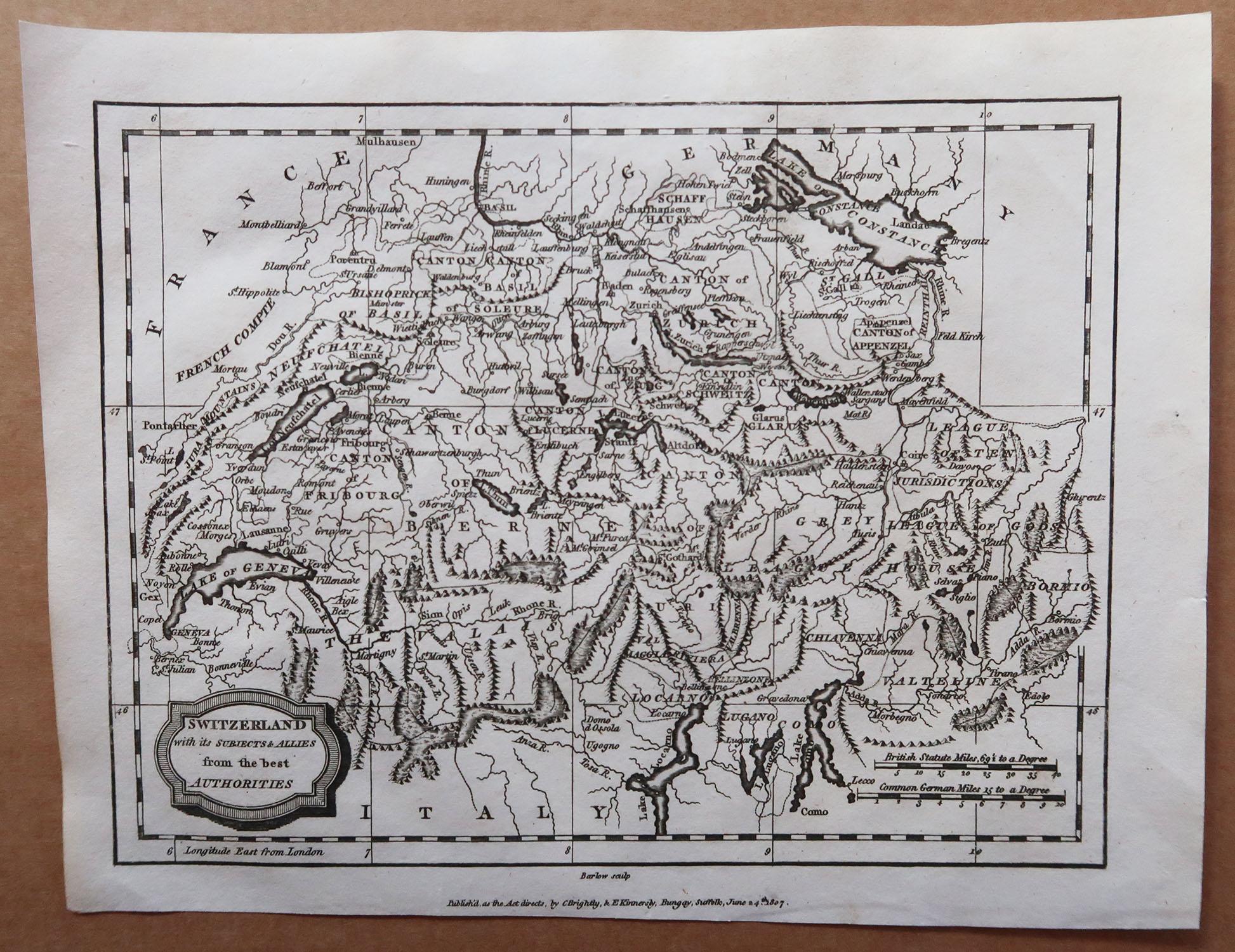 a sketch map of switzerland