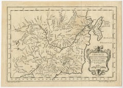 Original Antique Map of Tartary 'Northern China & Far Eastern Russia', 1757