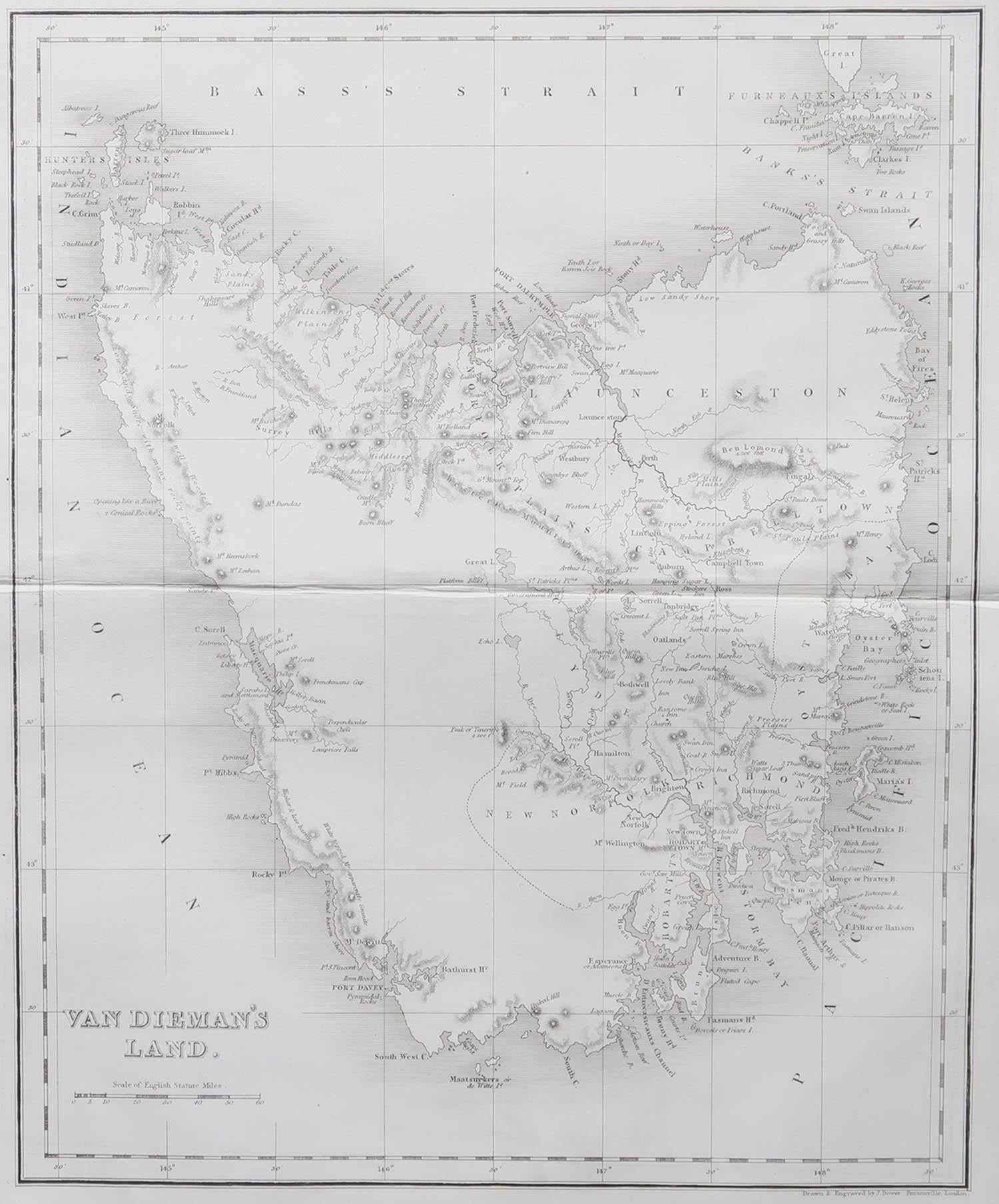 Belle carte de la Tasmanie

Dessiné et gravé par J.Dower

Publié par Orr & Smith. C.1835

Non encadré.

Expédition gratuite








