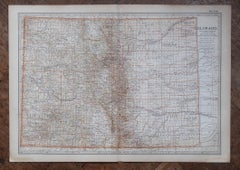 Original Antique Map of the American State of Colorado, 1903