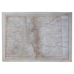 Carte ancienne de l'État américain du Colorado, 1903