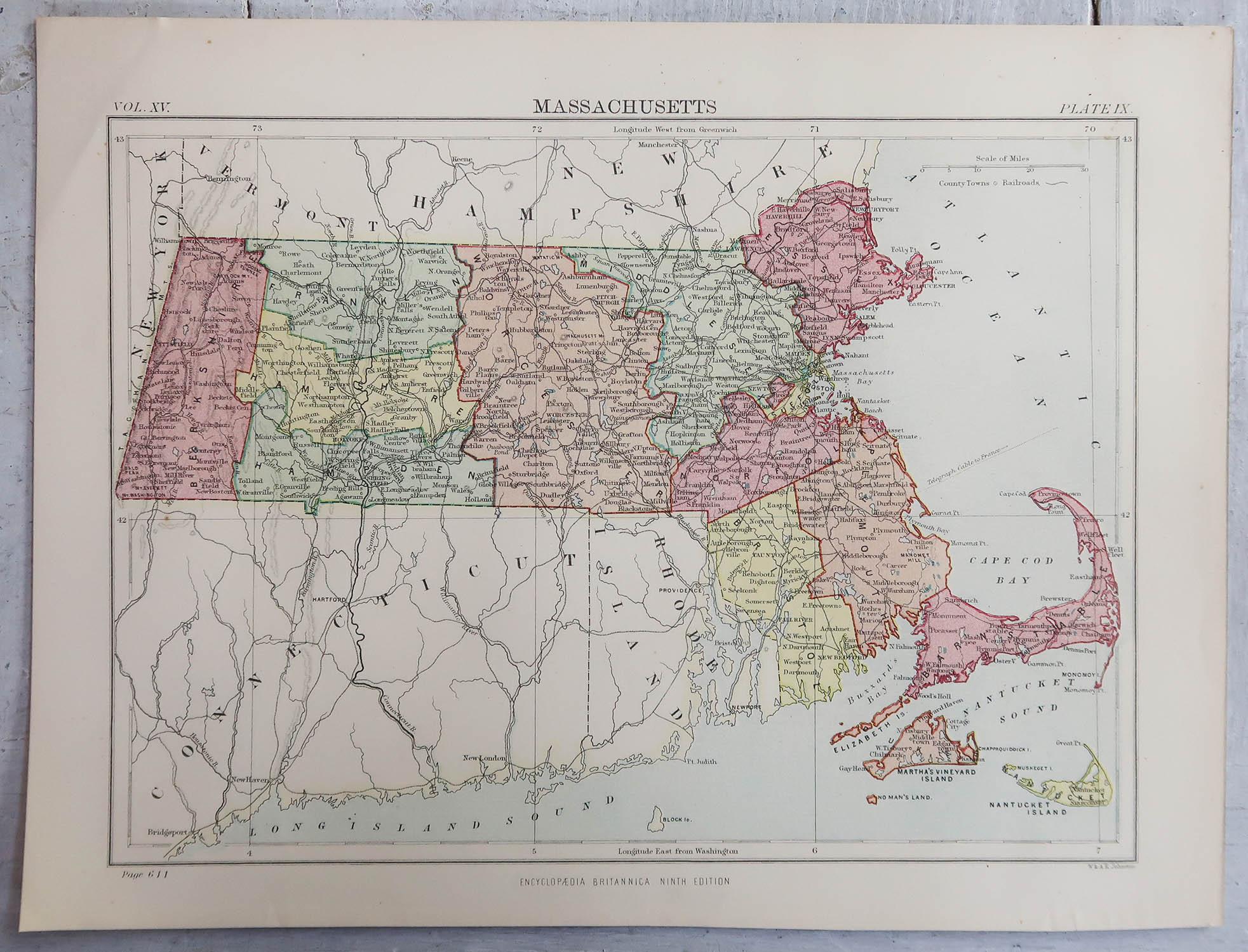 massachusetts on map of america