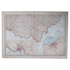 Mappa antica originale dello Stato americano dell'Ohio (parte meridionale), 1903