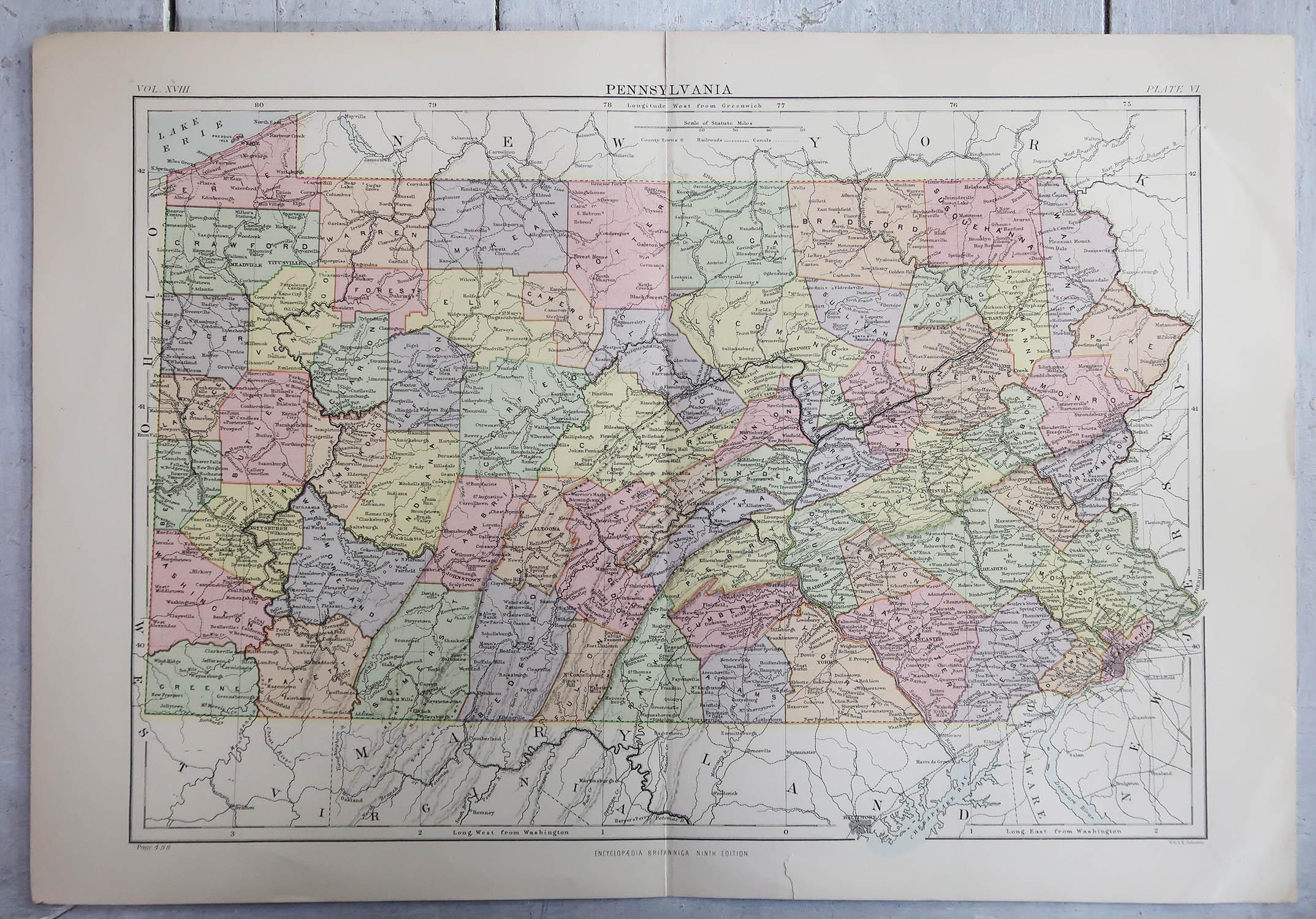 map of pennsylvania cities