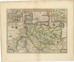 Original Antique Map of the Duchy of Holstein