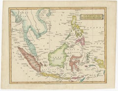 Original Antique Map of the East India Islands 'Indonesia', ca.1820