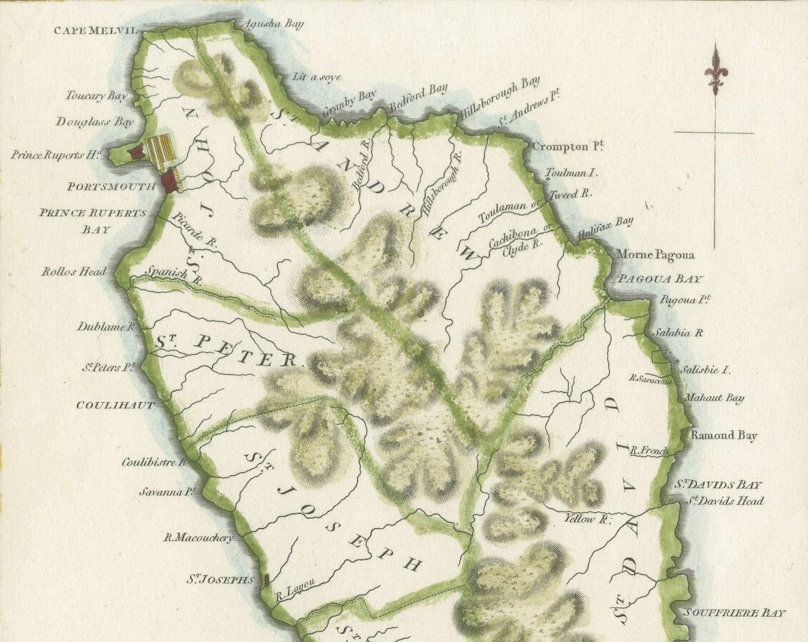 dominica on map