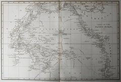 Original Antique Map of The Pacific / Australia. Arrowsmith. 1820