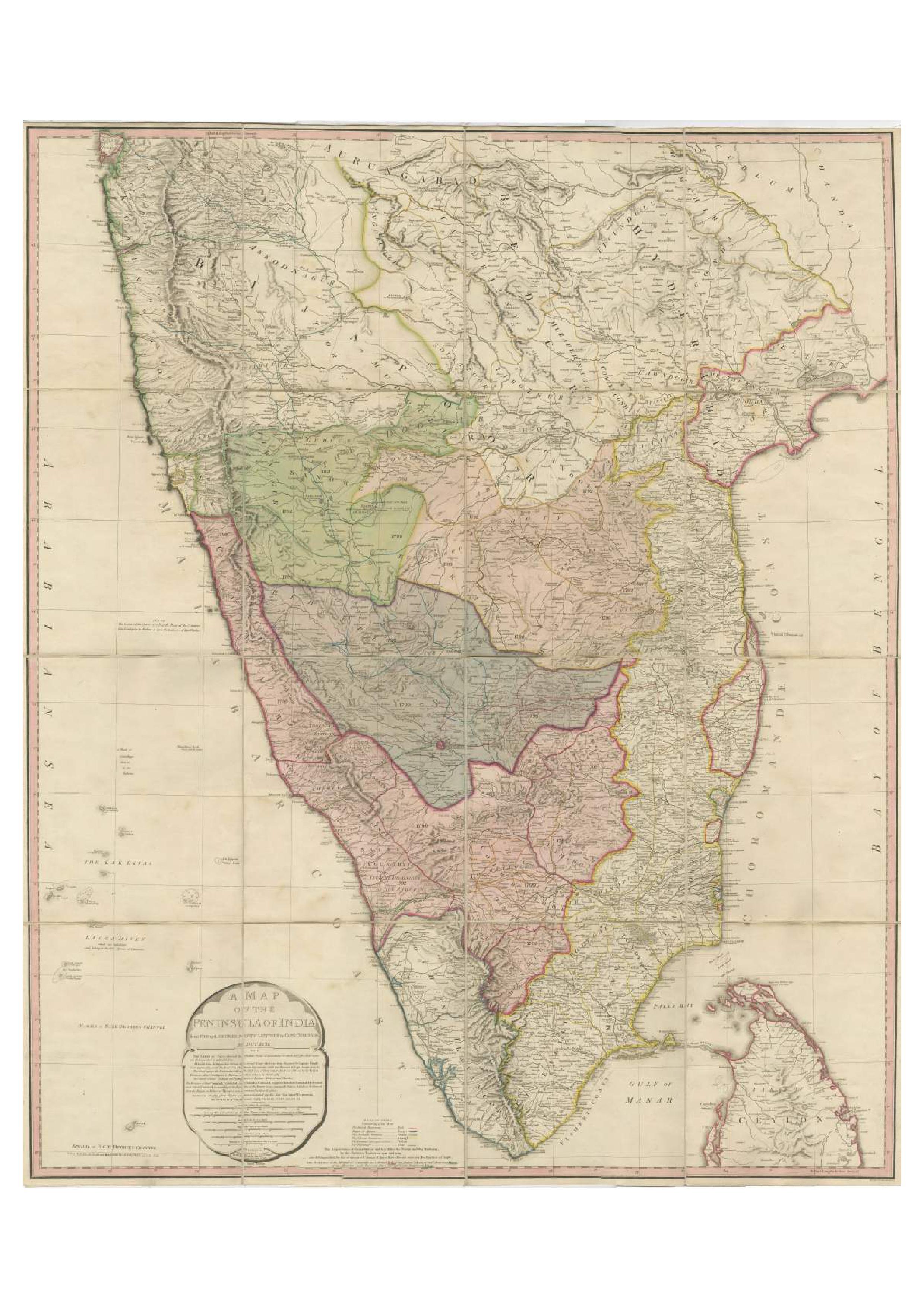 ceylon in india map