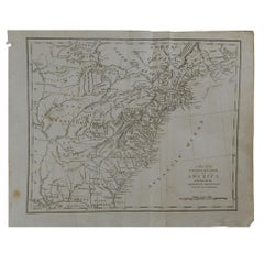 Original Antique Map of The United States, circa 1800