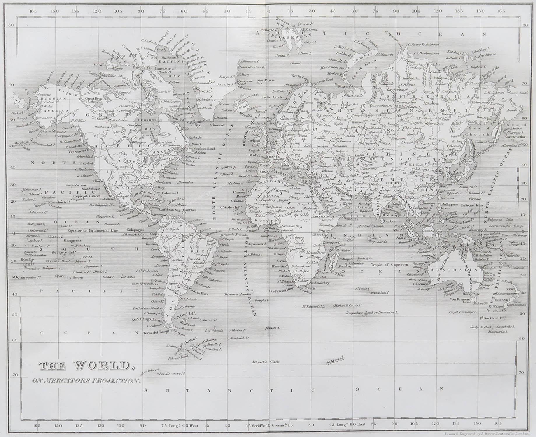 Belle carte du monde

Dessiné et gravé par J.Dower

Publié par Orr & Smith. C.1835

Non encadré.

Expédition gratuite








