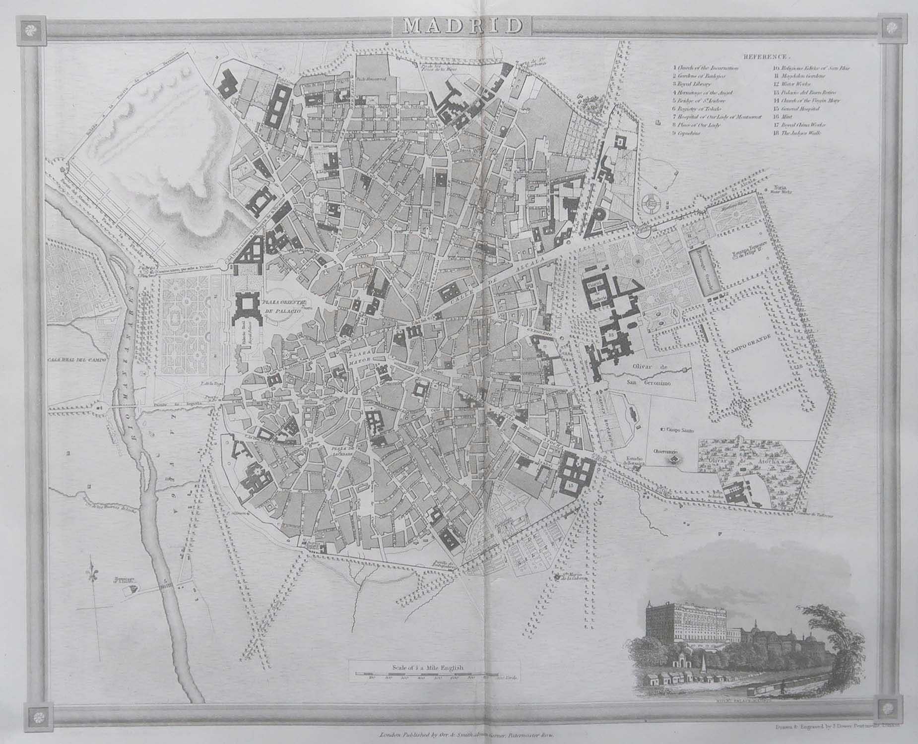 Belle carte de Madrid

Dessiné et gravé par J.Dower

Publié par Orr & Smith. C.1835

Non encadré.

Expédition gratuite








