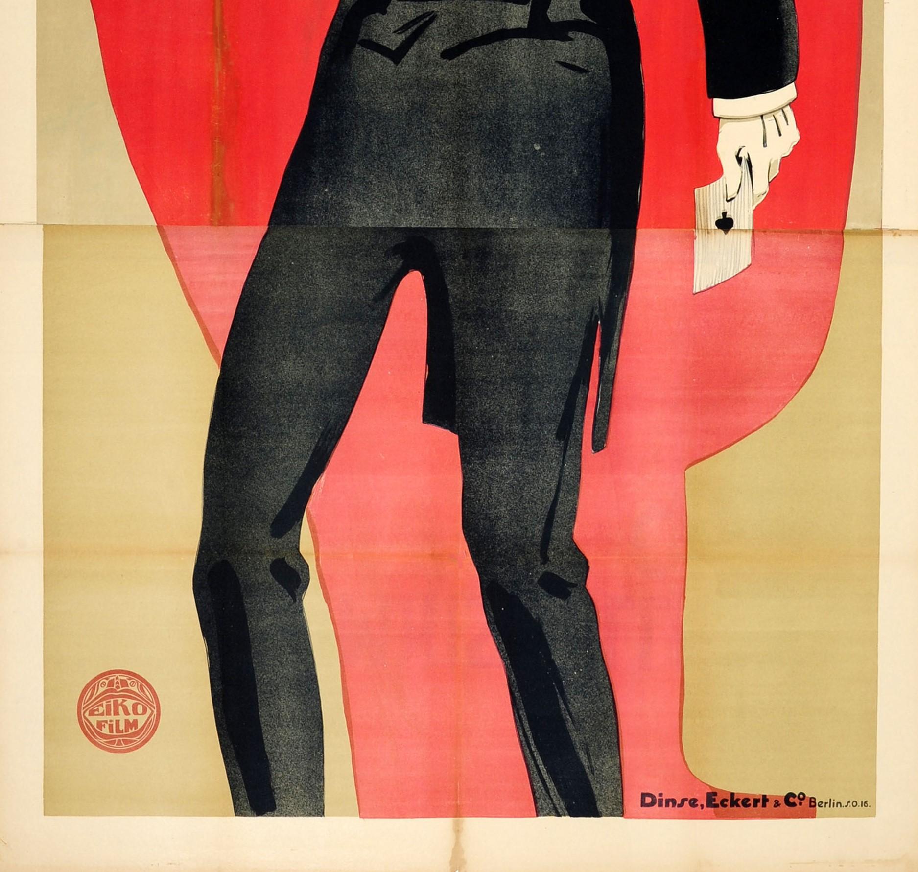 German Original Antique Movie Poster Der Geheimnisvolle Club Delmont R L Stevenson Book For Sale