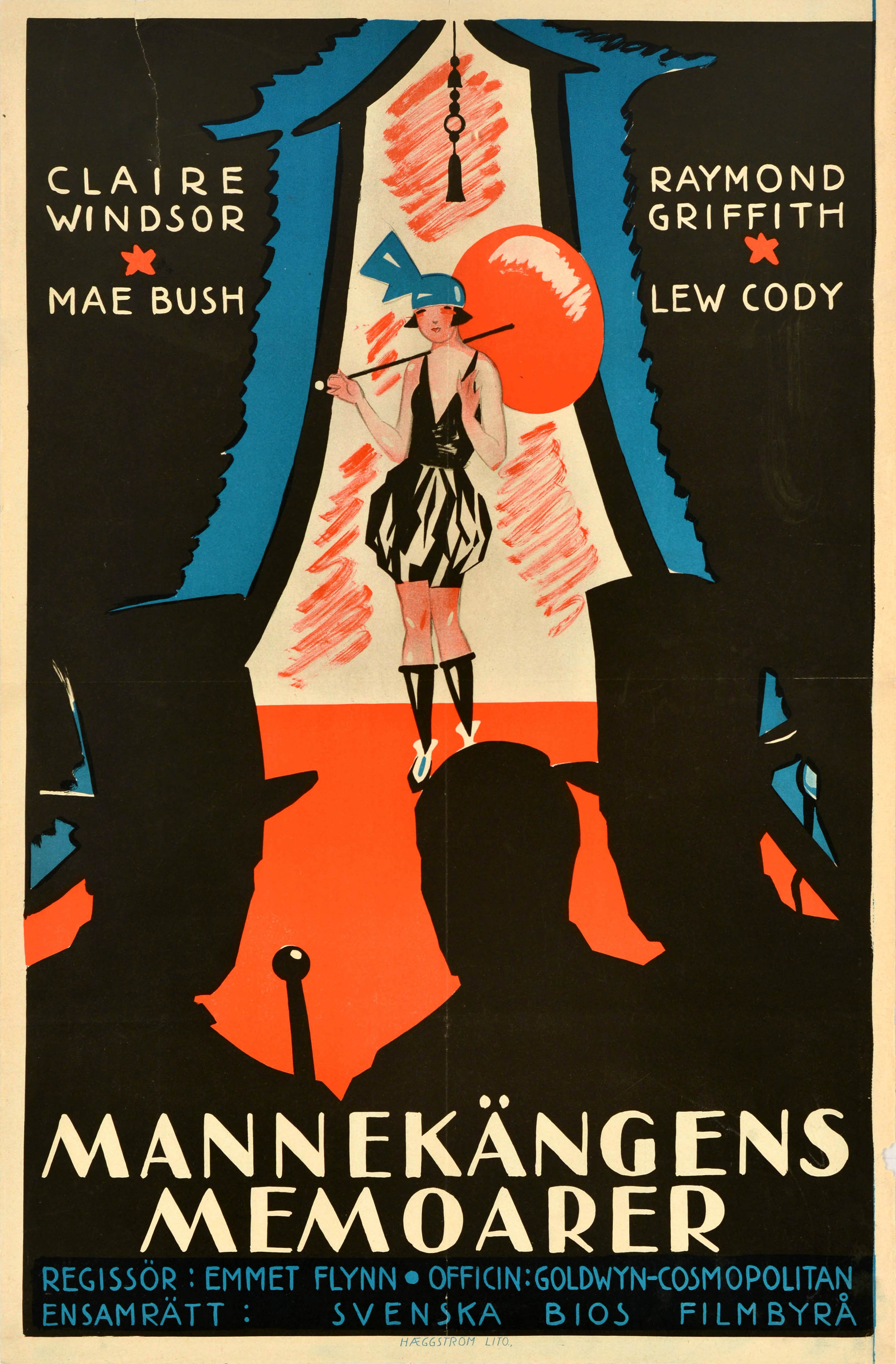 Original Antique Movie Poster Nellie The Beautiful Cloak Model Art Deco