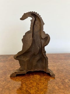 Original Antique Mr Punch cast iron door stop