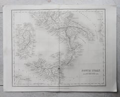 Originale Antiques del Sud Italia di J. Dower. Non incorniciato, circa 1835