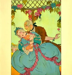 Original Antikes Originalplakat Aber Herr Herzog Liebesbeziehungen des Marshal De Richelieu