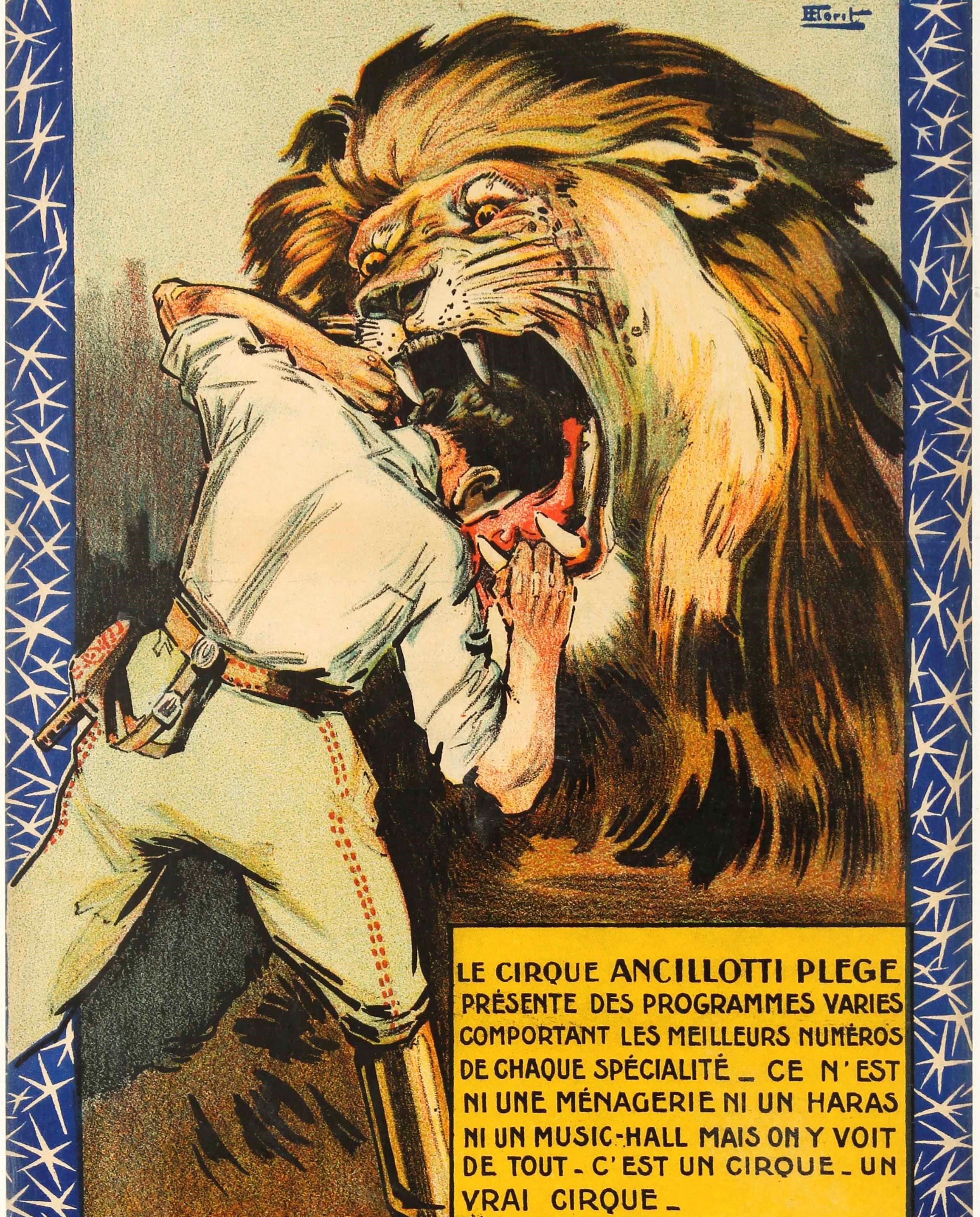 circus lion poster