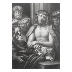 Original Antique Print After Correggio, Ecce Homo, circa 1850