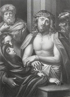 Original Antique Print After Correggio, Ecce Homo, circa 1850