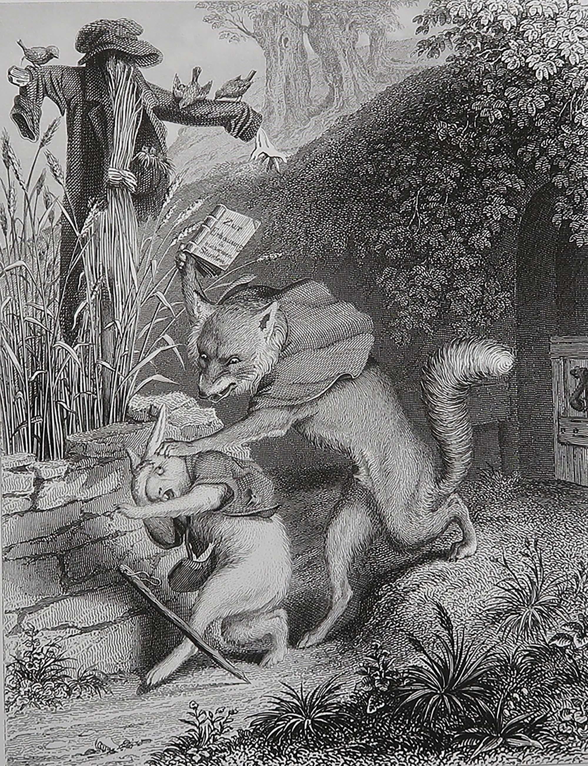 Belle image de Heinrich Leutemann

De la série Reynard Le Renard

Gravure sur acier fin

Publié par A.H. Payne C.C. 1850

Non encadré.


