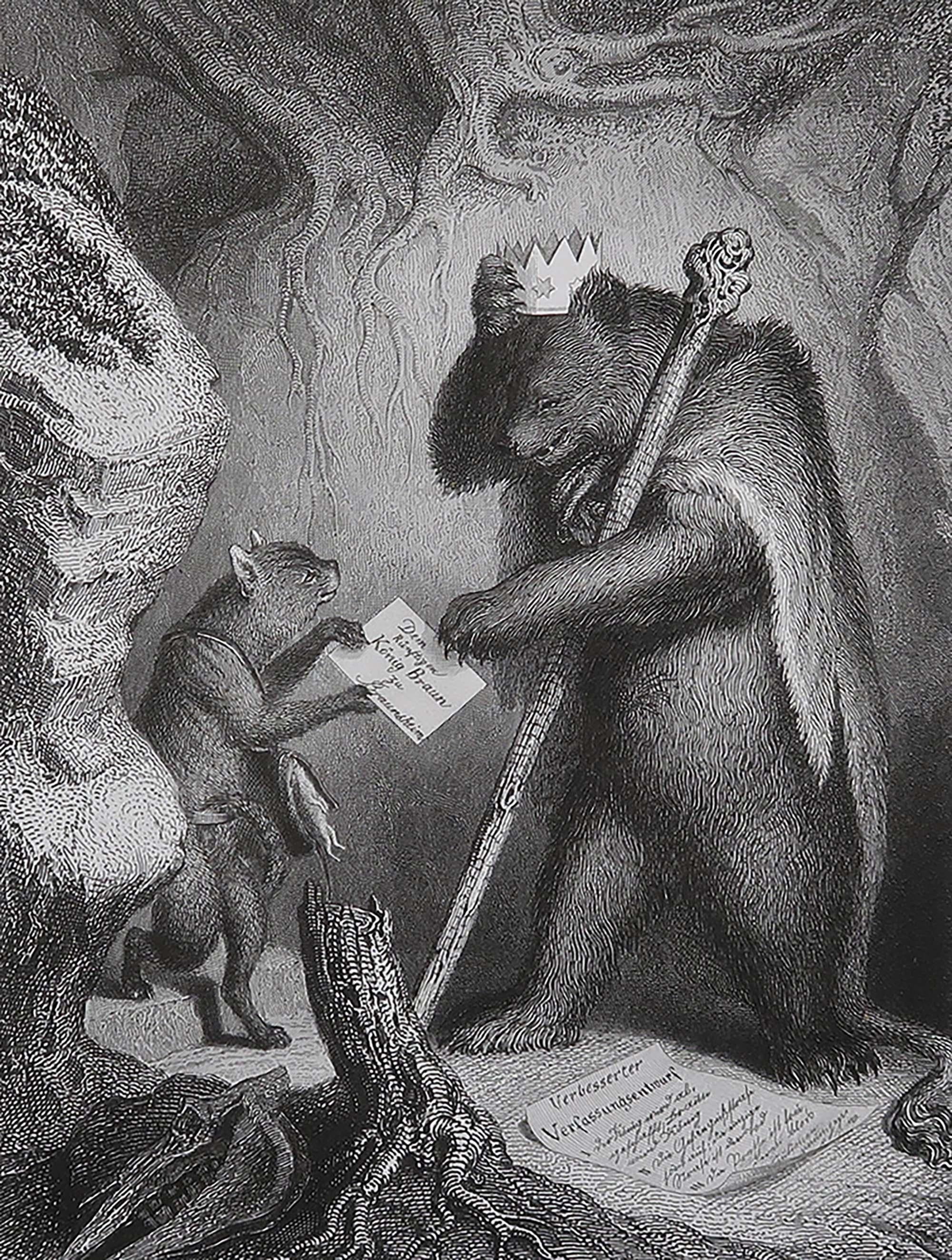 Großartiges Bild von Heinrich Leutemann

Aus der Serie Reynard der Fuchs

Feiner Stahlstich

Veröffentlicht von A.H. Payne C.1850

Ungerahmt.

