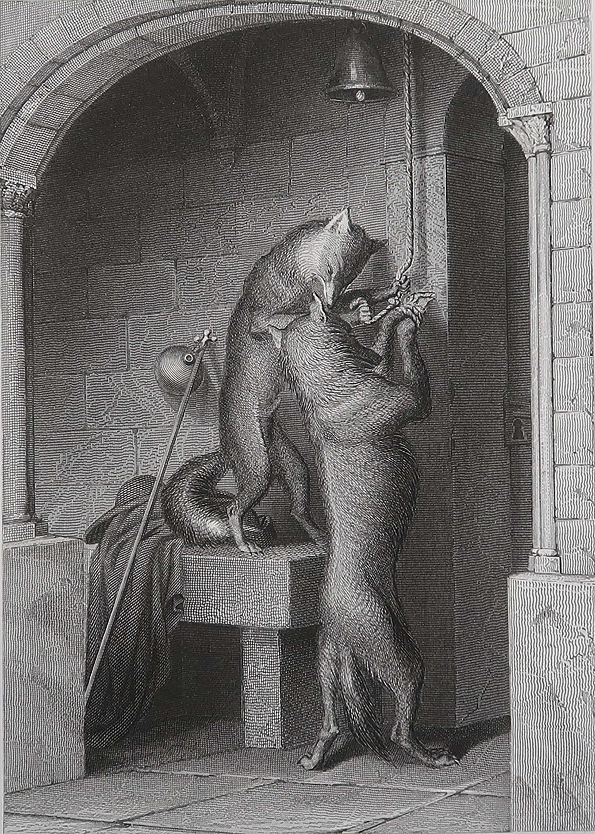 Belle image de Heinrich Leutemann

De la série Reynard Le Renard

Gravure sur acier fin

Publié par A.H. Payne C.C. 1850

Non encadré.

