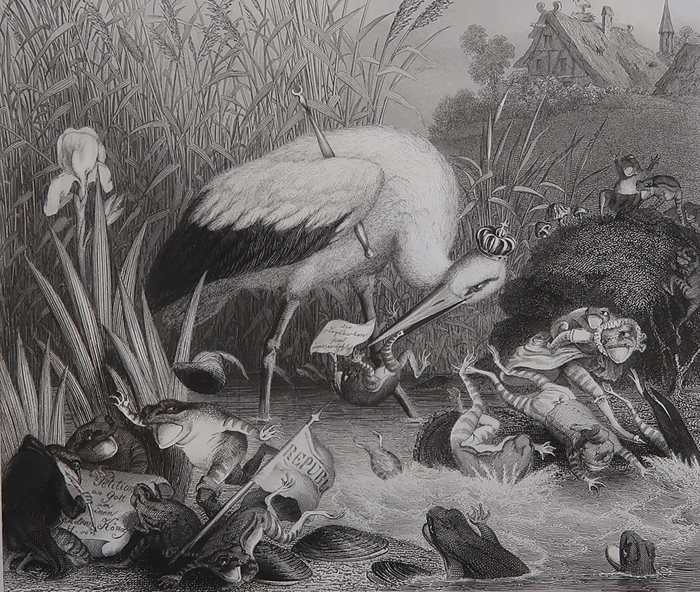 Großartiges Bild von Heinrich Leutemann

Aus der Serie Reynard der Fuchs

Feiner Stahlstich

Veröffentlicht von A.H. Payne C.1850

Ungerahmt.

