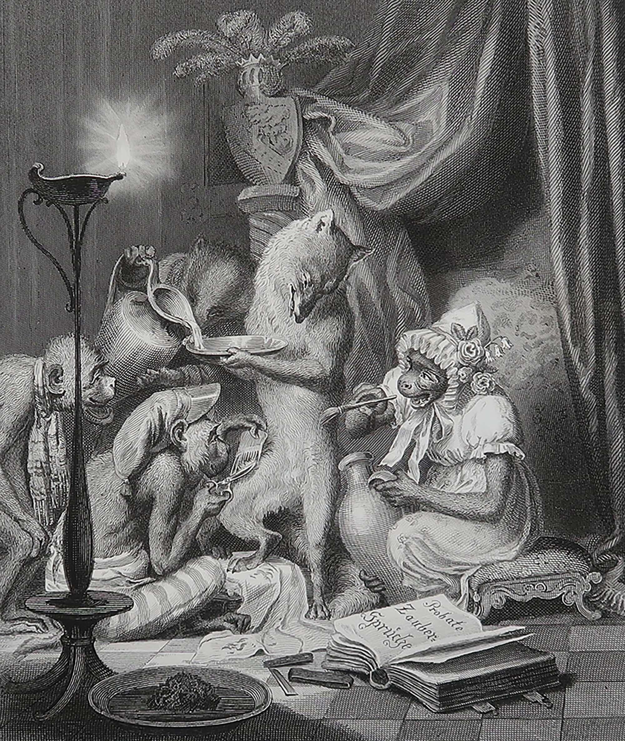 Belle image de Heinrich Leutemann

De la série Reynard Le Renard

Gravure sur acier fin

Publié par A.H. Payne C.C. 1850

Non encadré.

