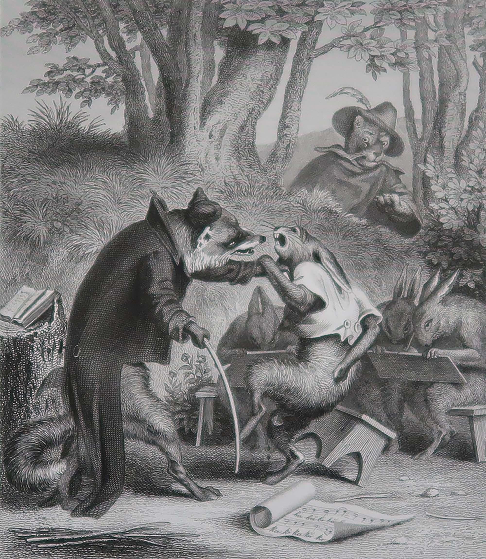 Belle image de Heinrich Leutemann

De la série Reynard Le Renard

Gravure sur acier fin

Publié par A.H. Payne C.C. 1850

Non encadré.

