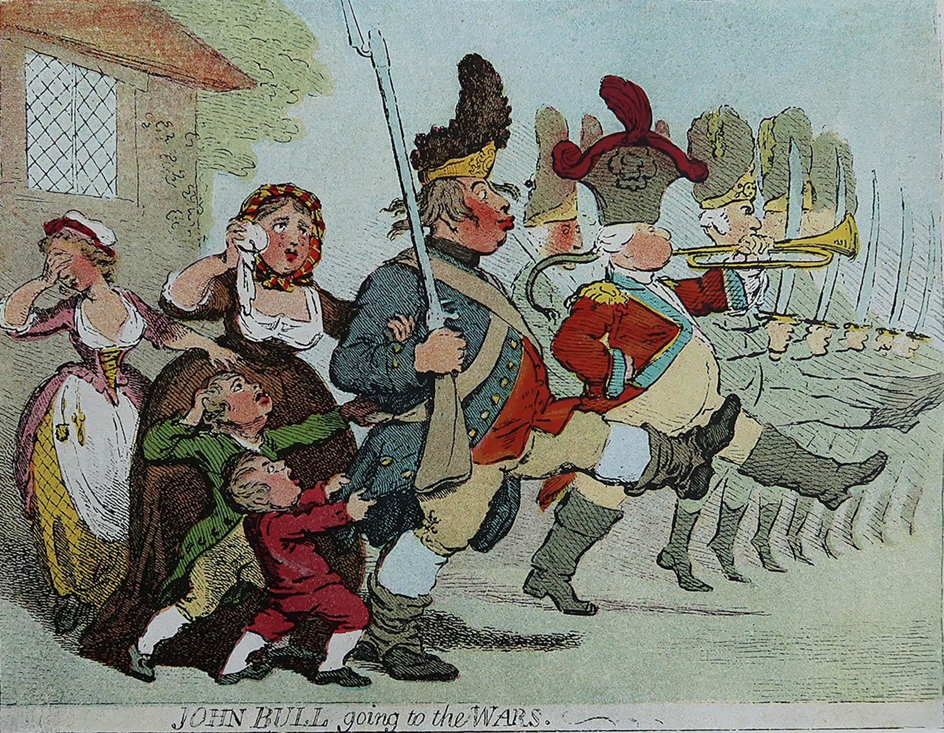 Wonderful print after Gillray

Chromolithograph 

Published by Connoisseur circa 1900

Unframed.

