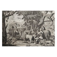 Impression d'origine ancienne d'après Jan Luyken, Amsterdam, Genesis II, 1724