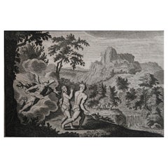 Original Antique Print after Jan Luyken, Amsterdam, Genesis III, 1724
