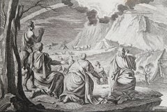 Original Antique Print After Jan Luyken, Amsterdam, Genesis IX, 1724