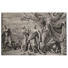 Original Antique Print After Jan Luyken, Amsterdam, Genesis IX, 1724