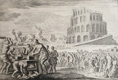 Original Antique Print After Jan Luyken, Amsterdam. Genesis XI. 1724
