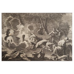 Original Antiker Druck nach Jan Luyken, Amsterdam, Genesis XV., 1724