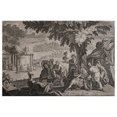 Original Antique Print After Jan Luyken, Amsterdam. Genesis XVIII. 1724