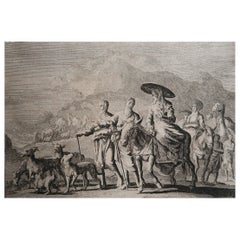 Original Antique Print After Jan Luyken, Amsterdam, Genesis XXXI, 1724