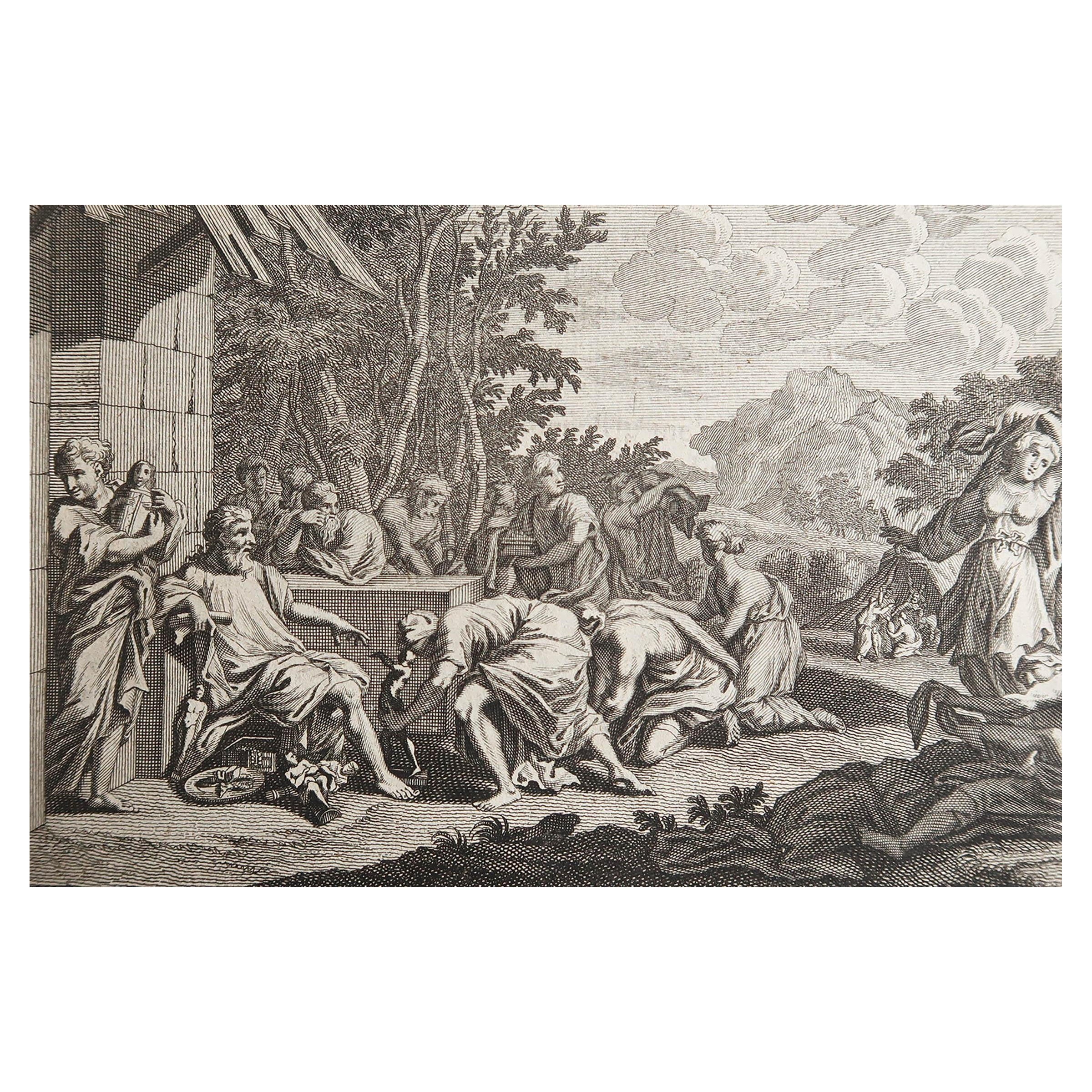 Original Antiker Druck nach Jan Luyken, Amsterdam, Genesis XXXV, 1724