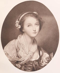 Original Antique Print After Jean-Baptiste Greuze. 1912