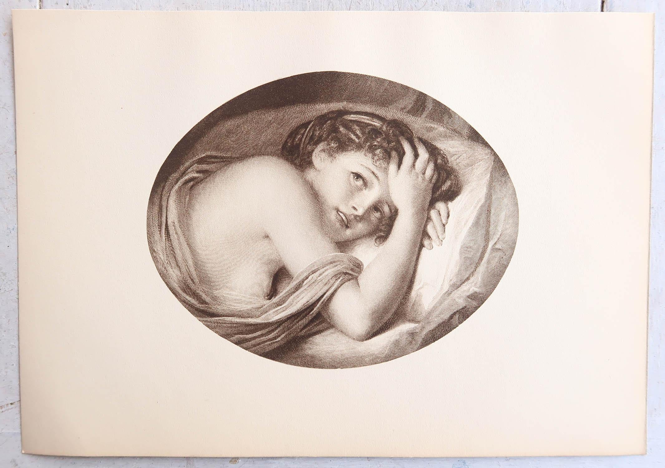 Original Antiker Druck nach Jean-Baptiste Greuze. 1912 (Louis XV.) im Angebot