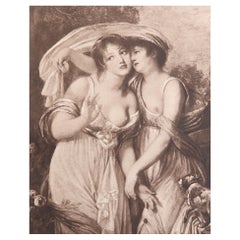 Original Antiker Druck nach Jean-Baptiste Greuze. 1912