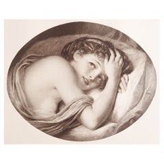Original Antique Print After Jean-Baptiste Greuze. 1912