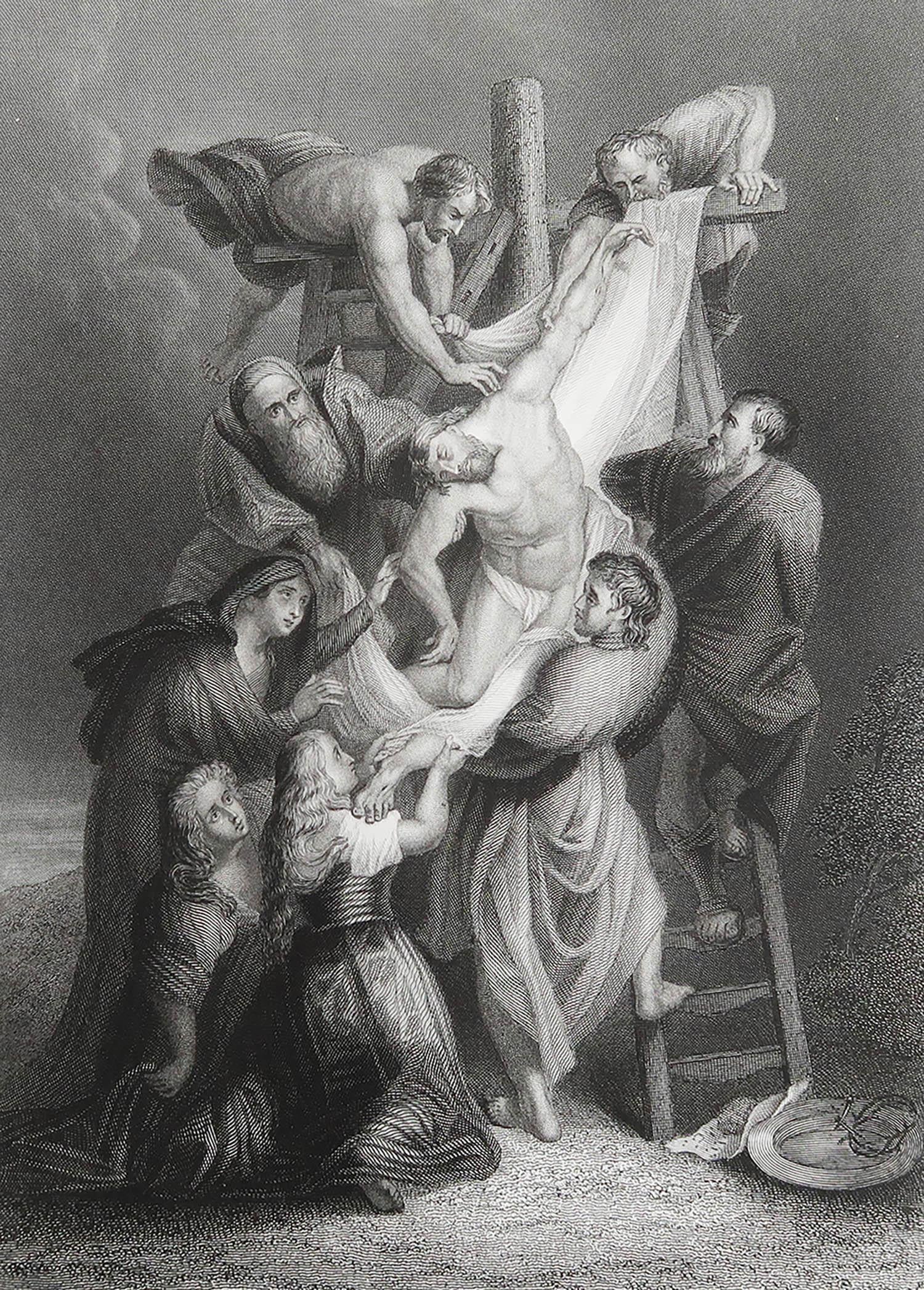 Wonderful image after Rubens

Fine steel engraving. 

Published by Sangster, C.1850

Unframed.

